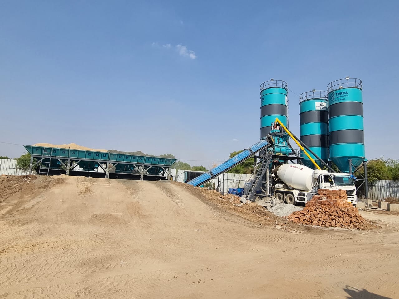 Horizontal Concrete Batching Plant
